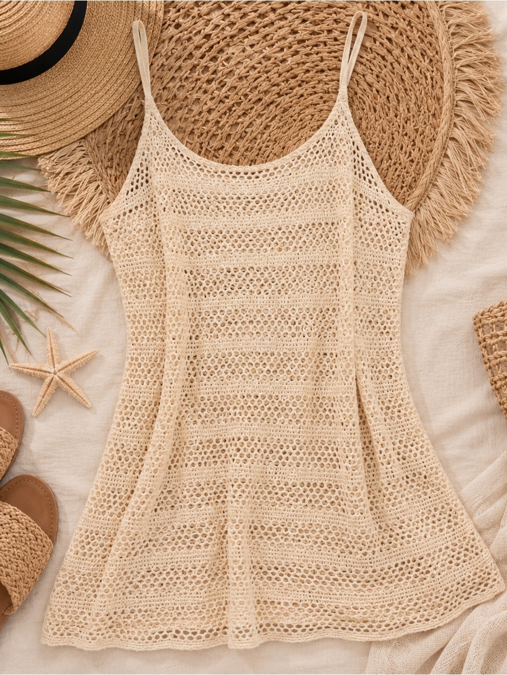 Wild fable cream crochet swim cover-up NWT XL - Picture 2 of 10